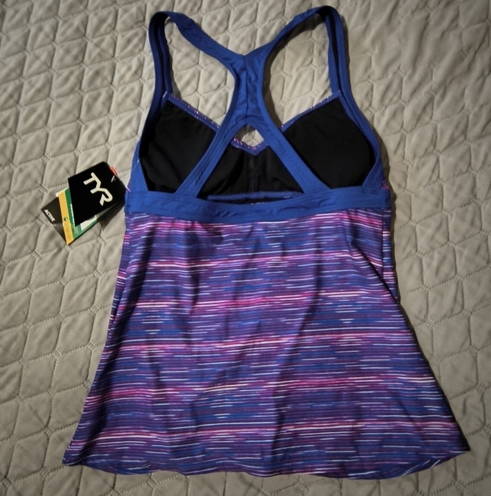 TYR Purple Active Swim Tank - Picture 4 of 7
